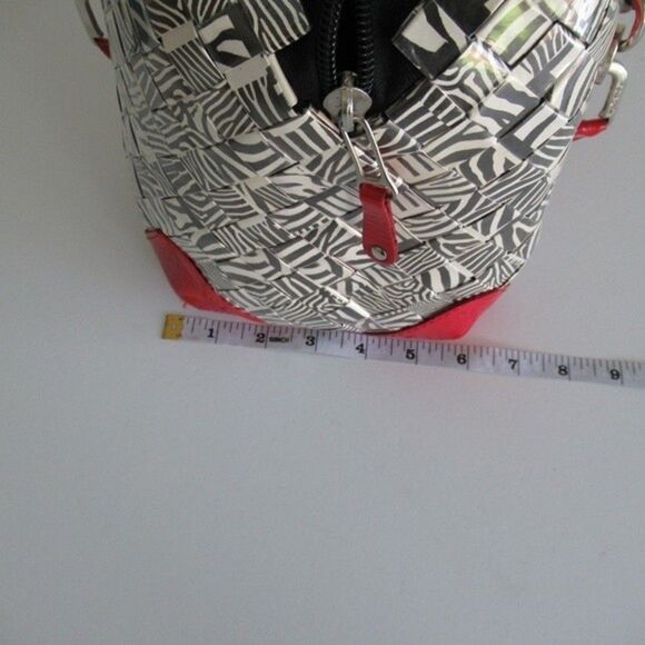 Nahui Ollin Black and White Zebra Satchel - Picture 11 of 13
